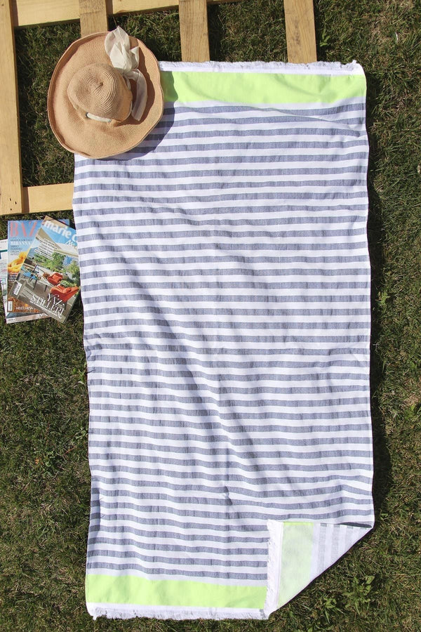 100% Cotton 90x160 Striped Beach Towel
