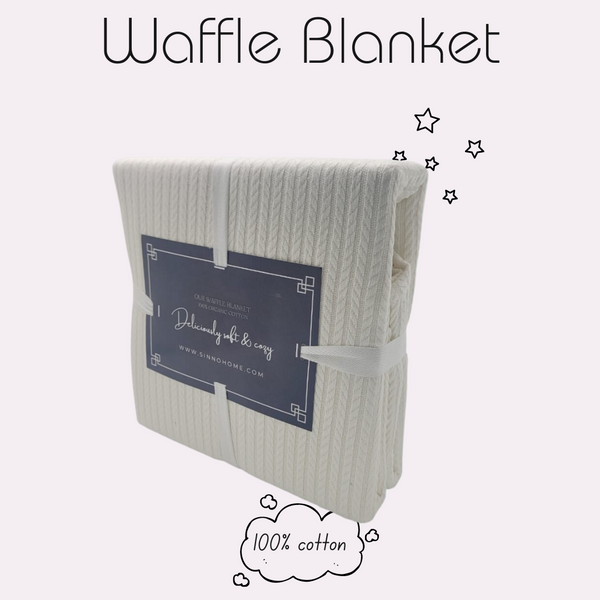 waffle Summer blanket | Queen creme