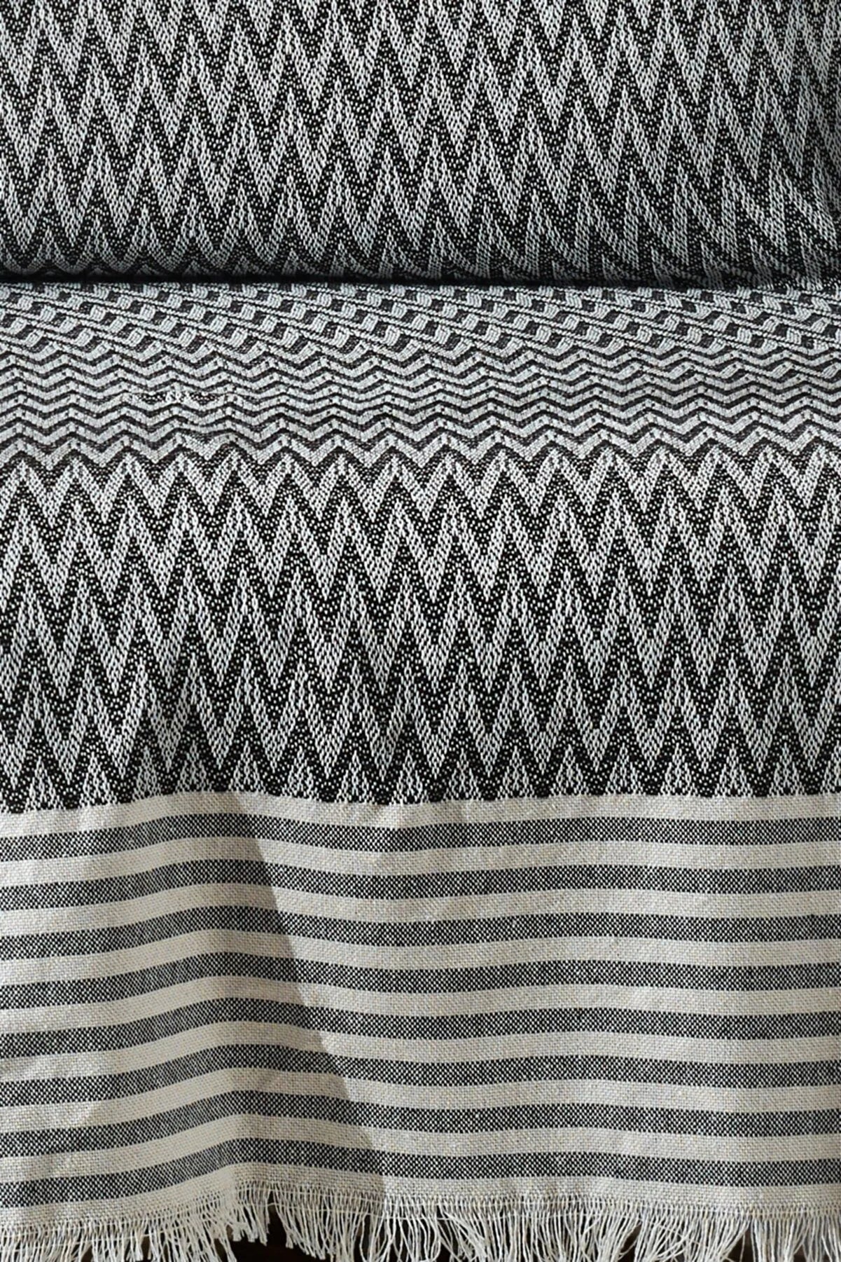 Sofa Bed Cover Special Non-Slip Design Multi-Purpose Cover Zigzag Gray