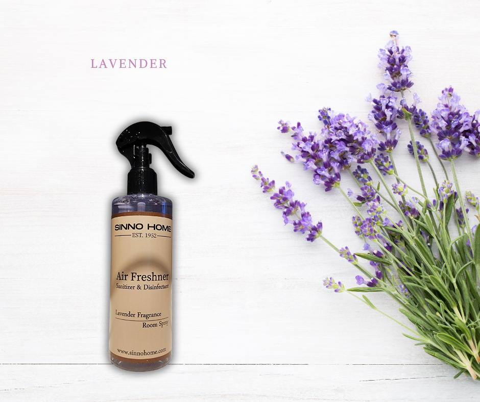 Blooming LAVENDER Fresh Aerosol Linen Spray Bottle sinnohome