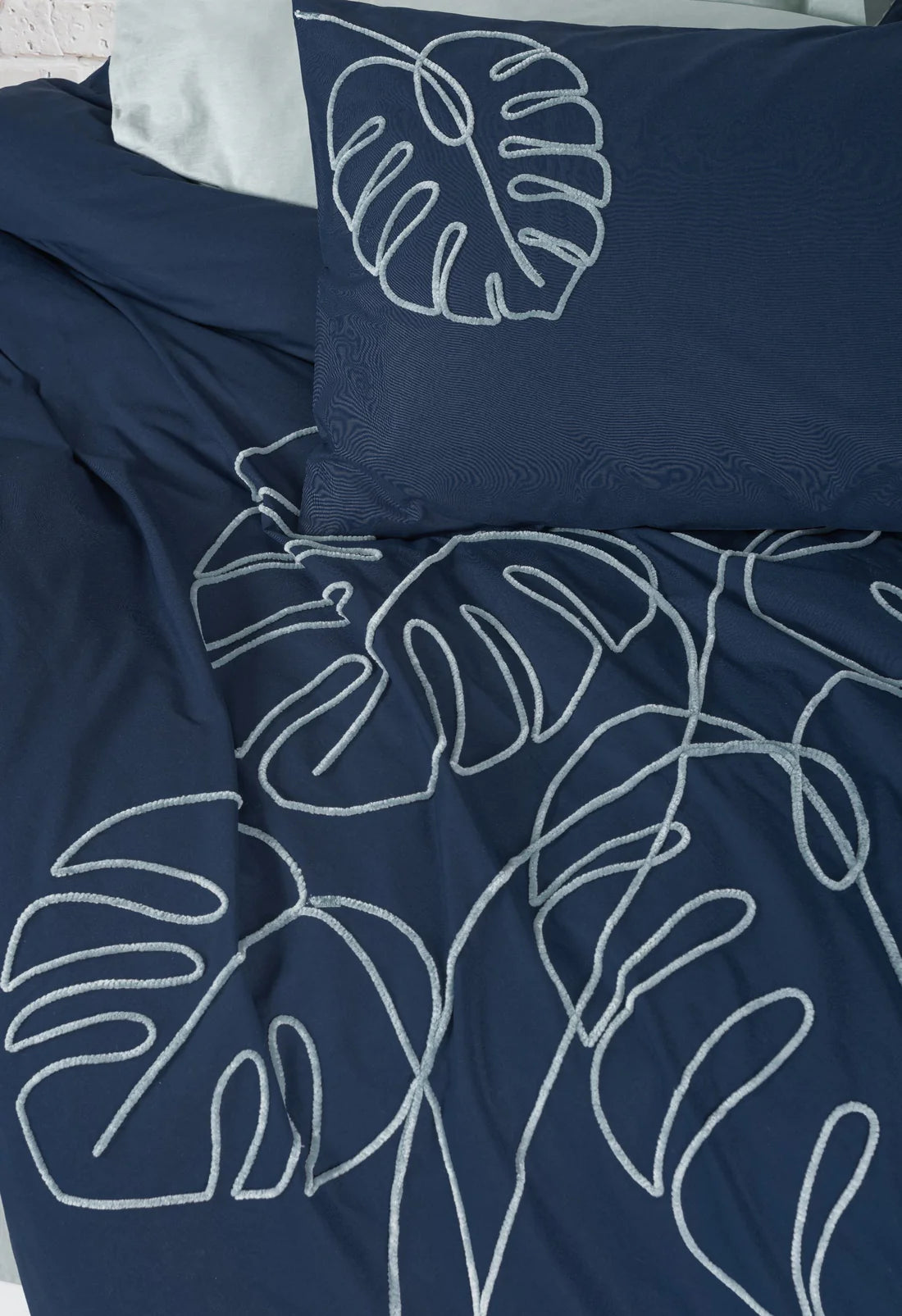Embroidered  Double Duvet Cover Set Silva