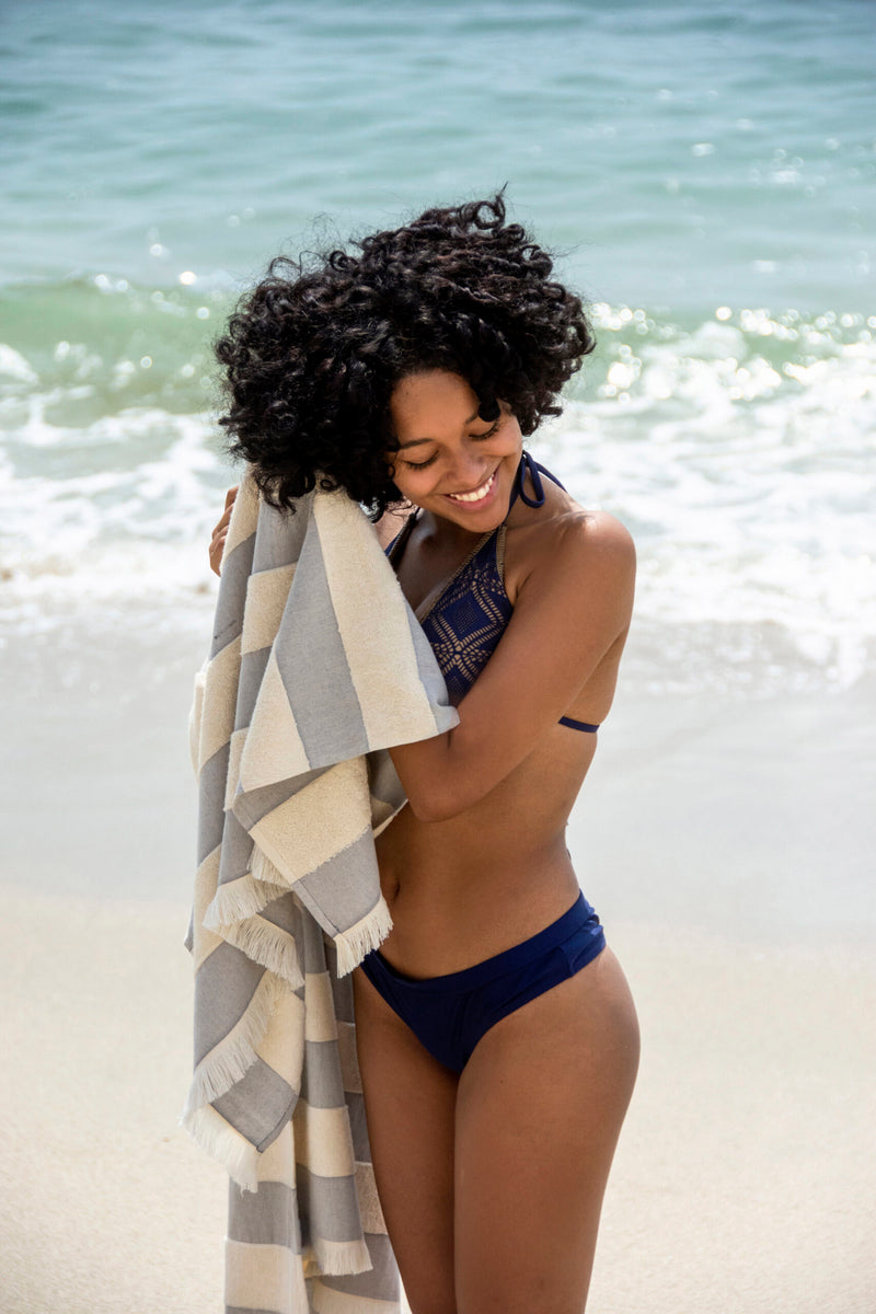 WAVE TERRYBEACH TOWEL IN STRIPE – sinnohome