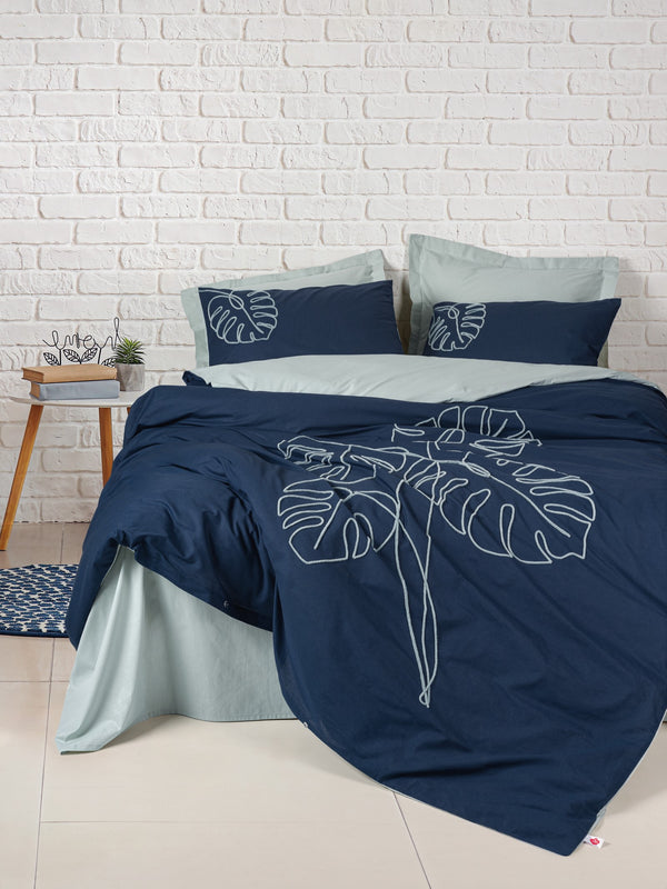 Embroidered  Double Duvet Cover Set Silva