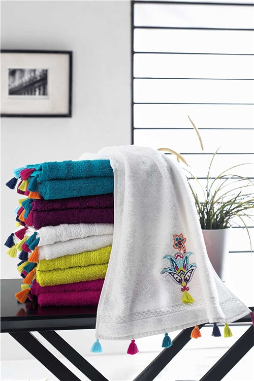 Style up towel set fushia