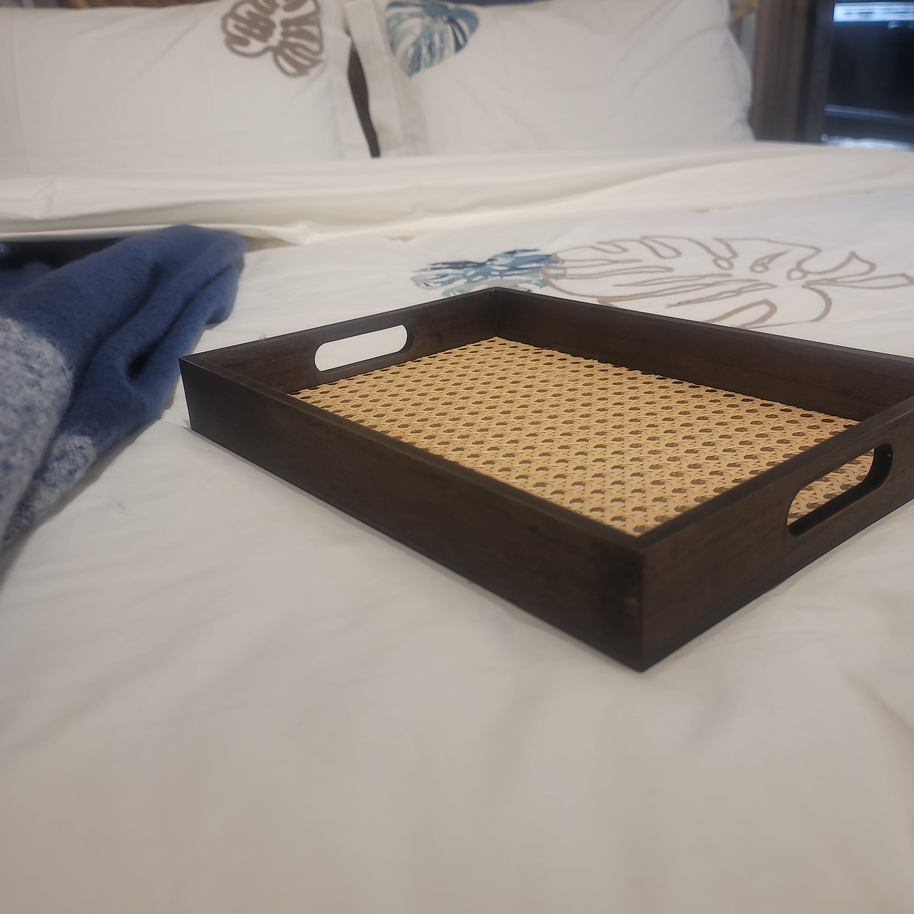 Multipurpose wooden tray