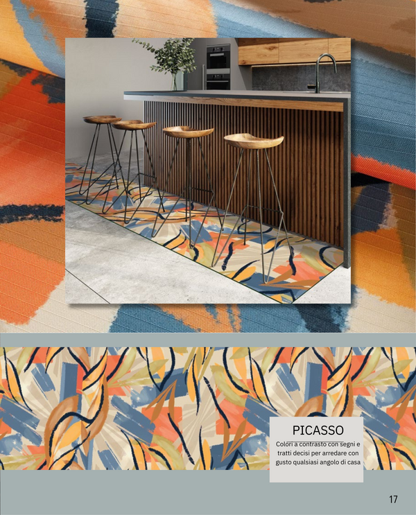 Sprinty PICASSO Kitchen Rug