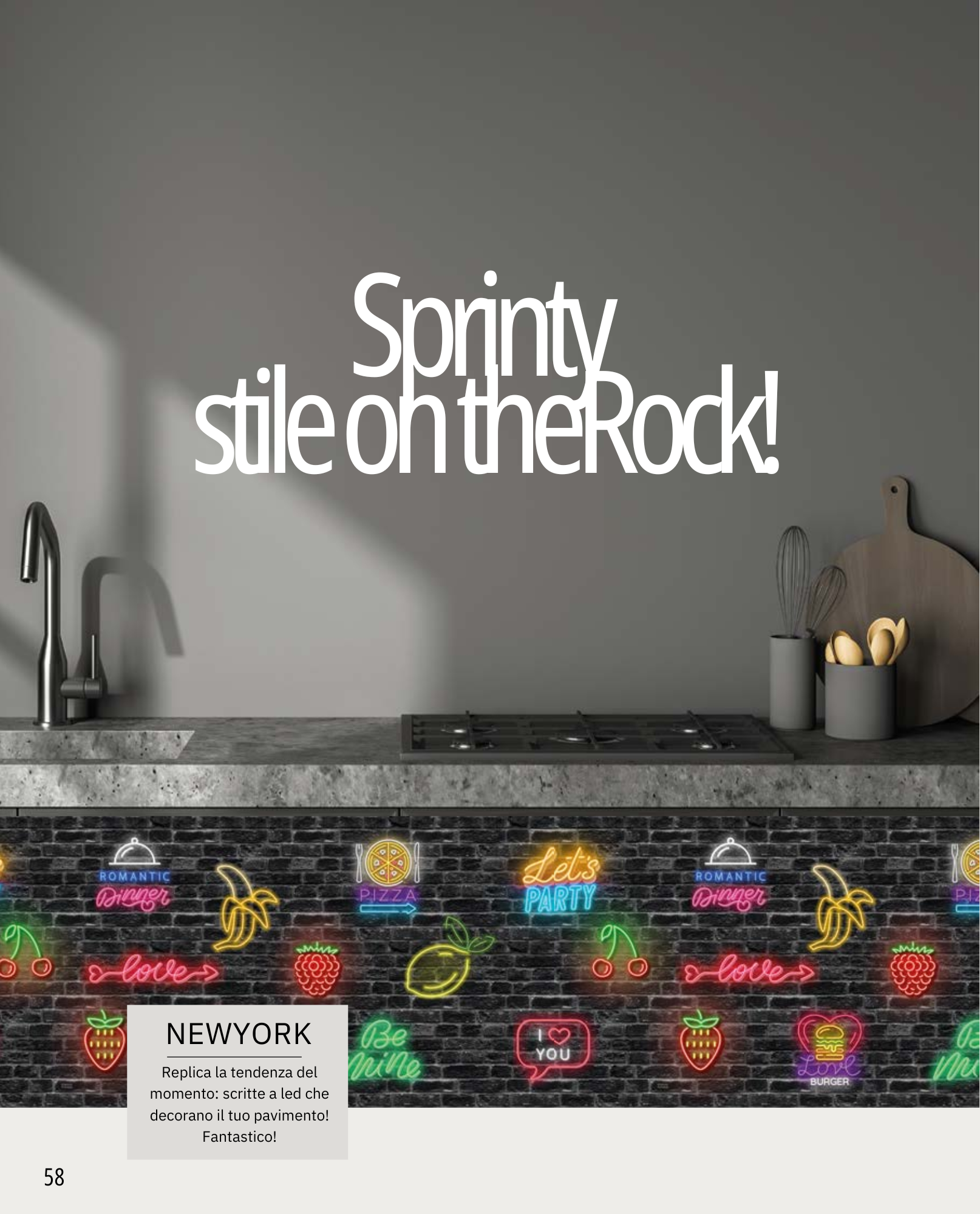 Sprinty NEW YORK Kitchen Rug