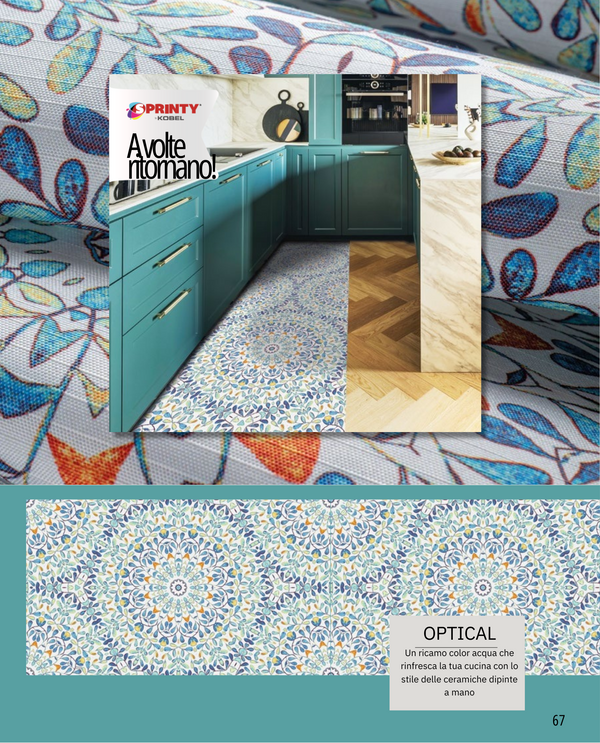 Sprinty OPTICAL Kitchen Rug