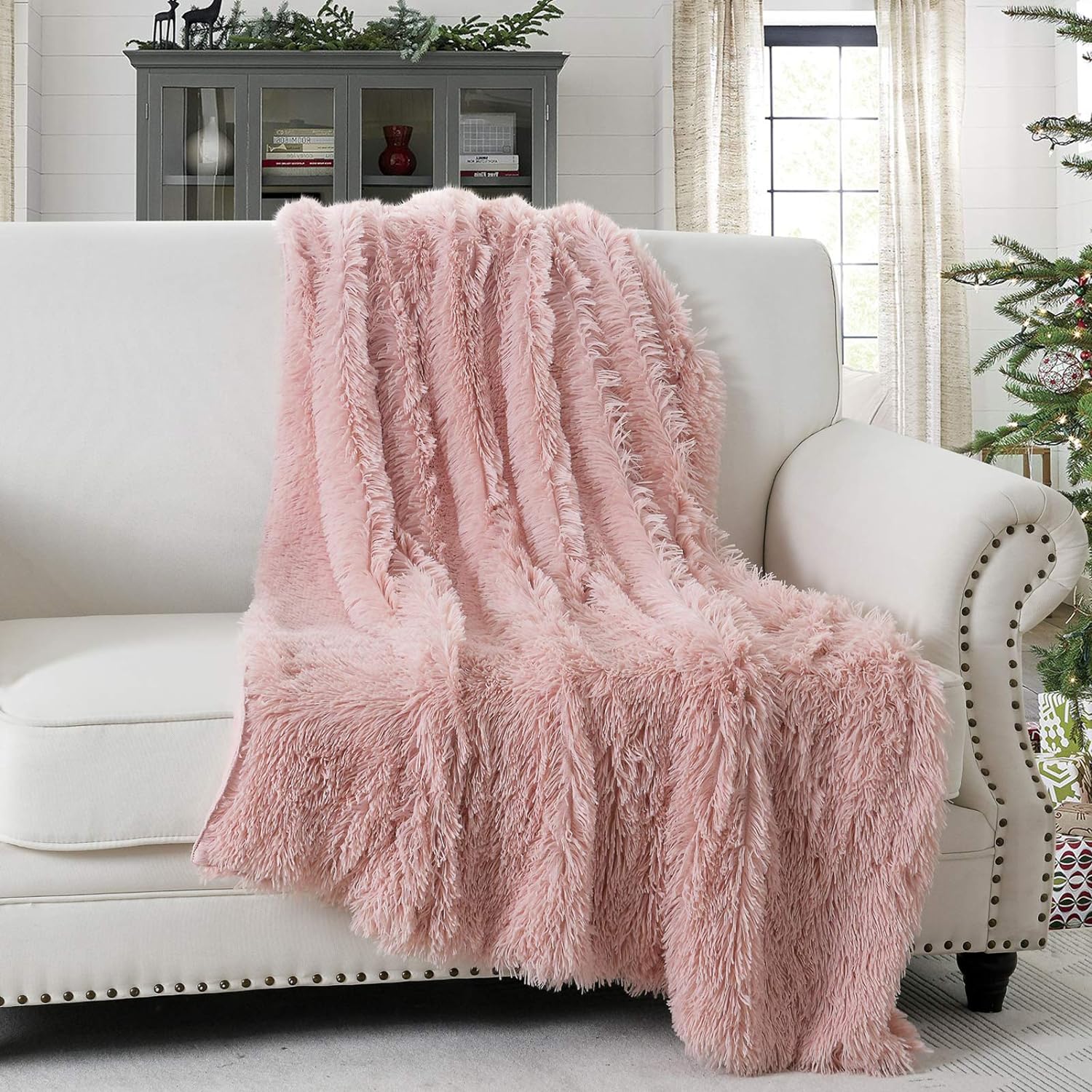 Manta throw blanket long fur