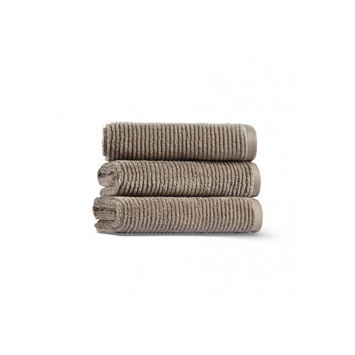 lappartement Slim Ribbed  Towel Fibrosoft ® Cobble Stone