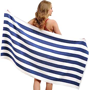 Striped Beach and Pool Towel