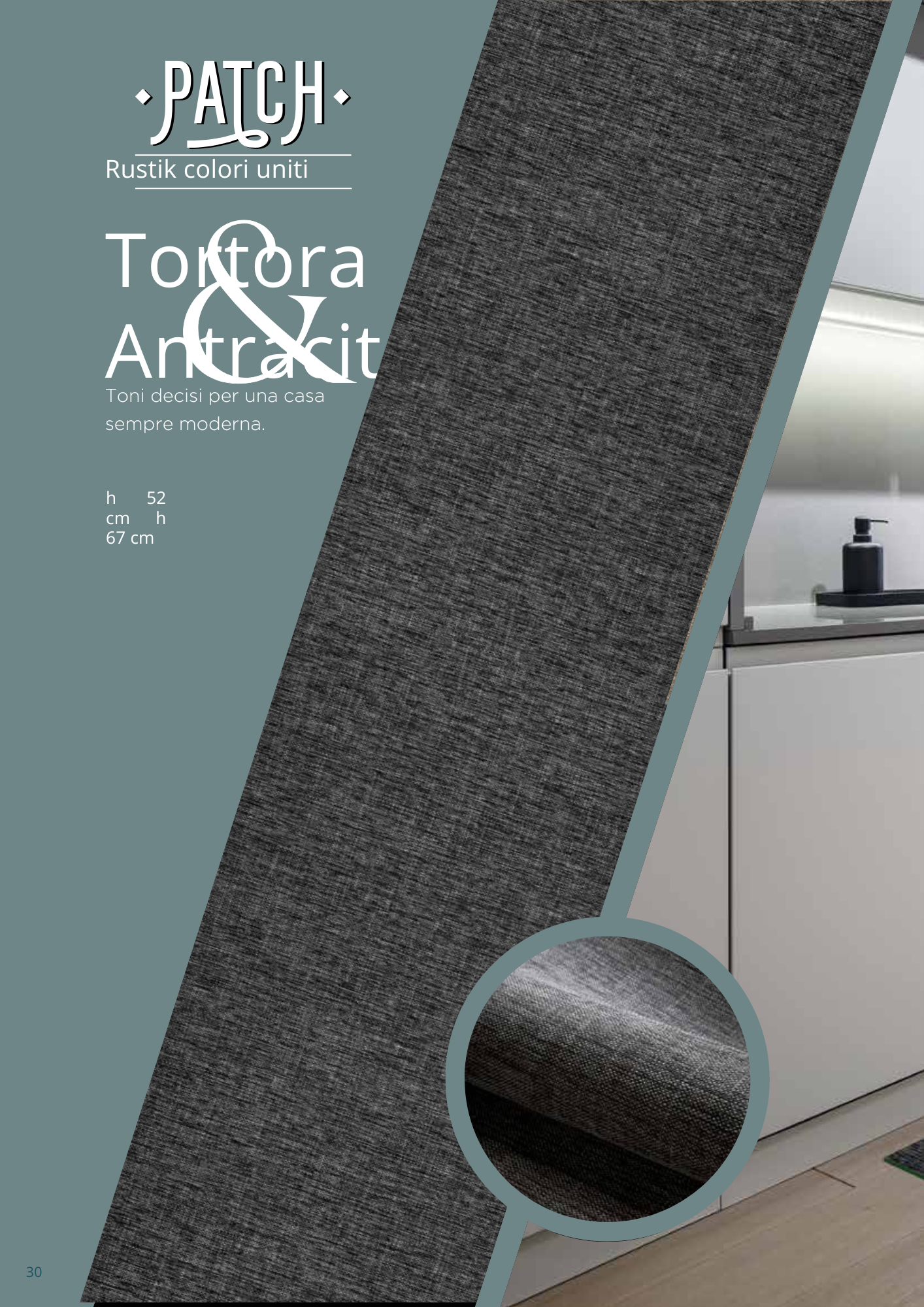 Sprinty RUSTIK ANTHRACITE Kitchen Rug