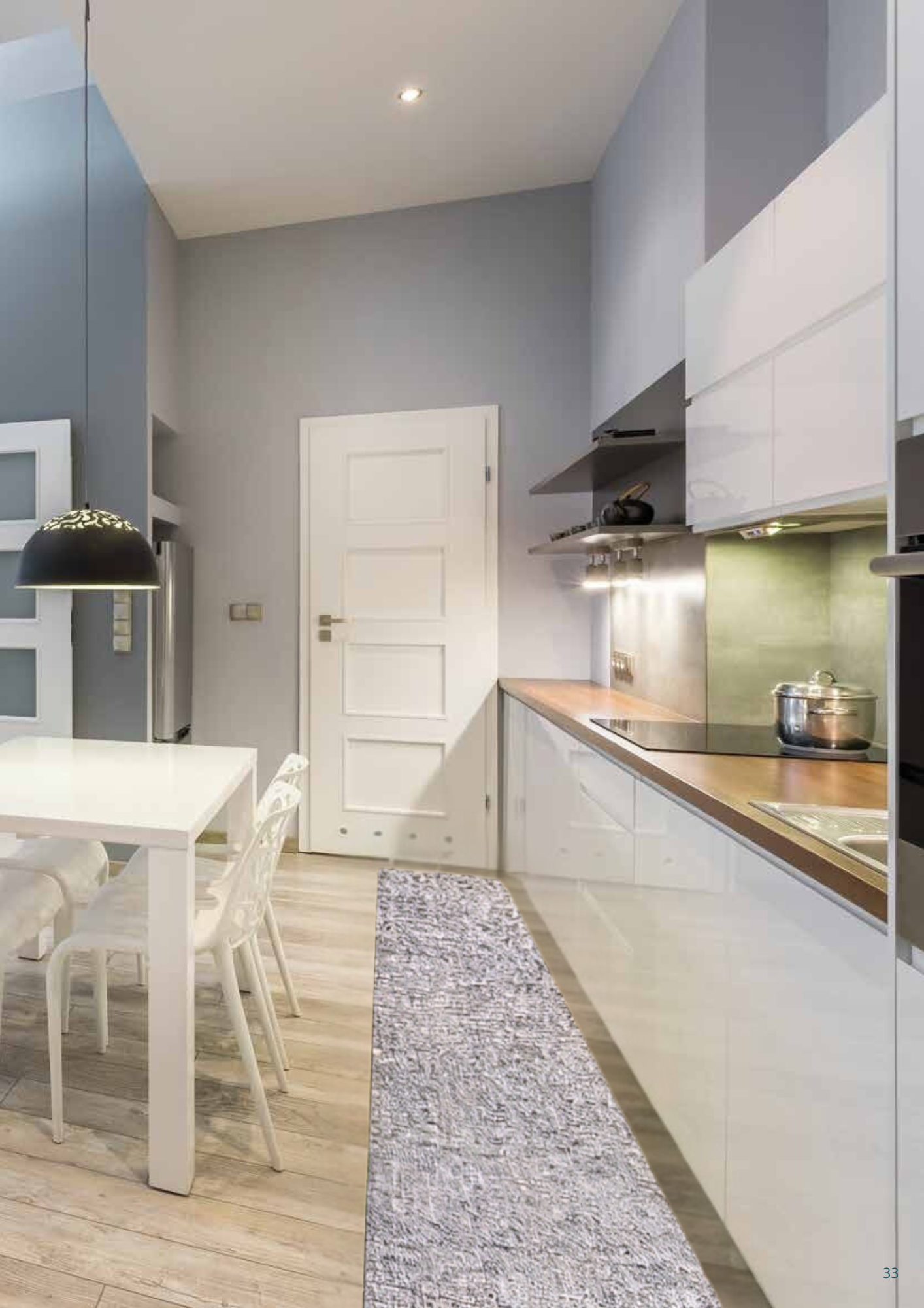 Sprinty RUSTIK GREY Kitchen Rug