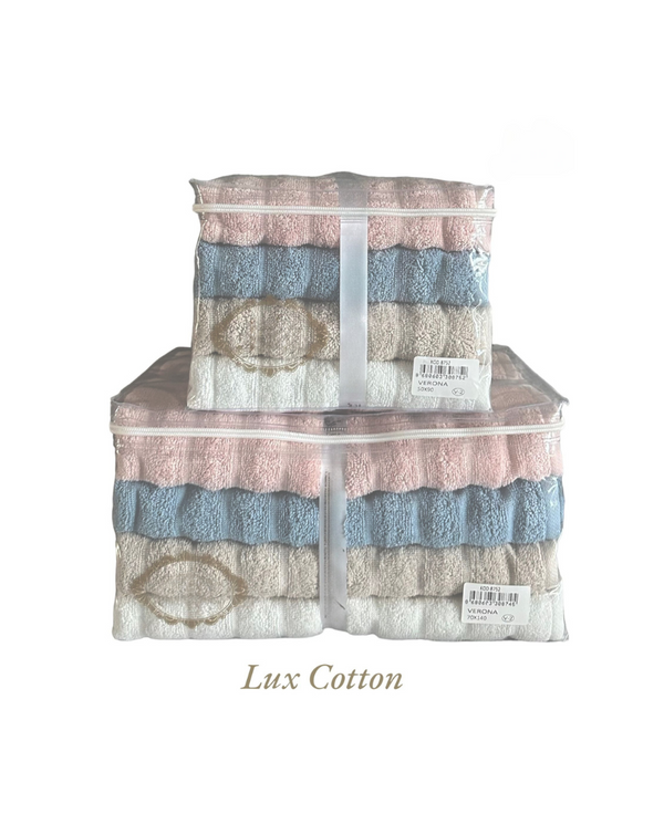 4 pieces lux variant towel set / 2  different sizes available