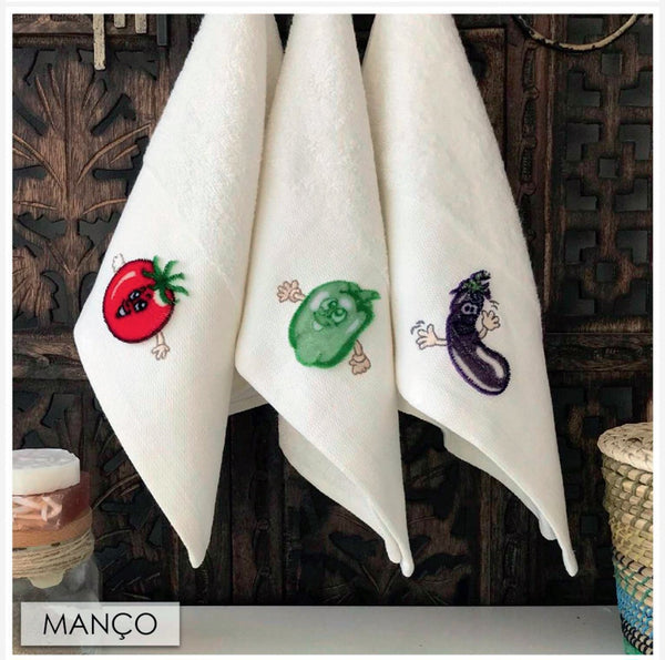 3 pcs Tufted Bamboo Kitchen Towel MANCO