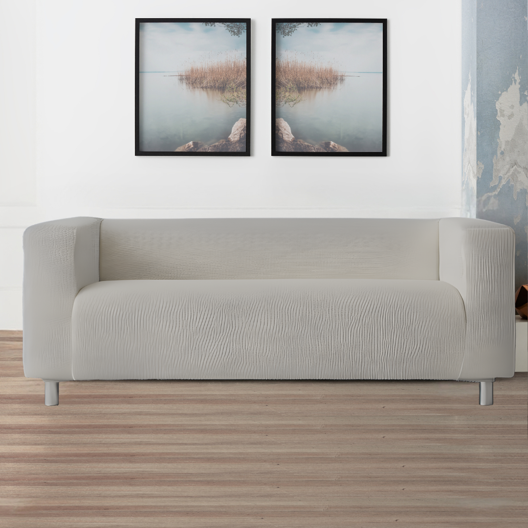 High arm sofa cover MILAN by Belmarti (Ivory)