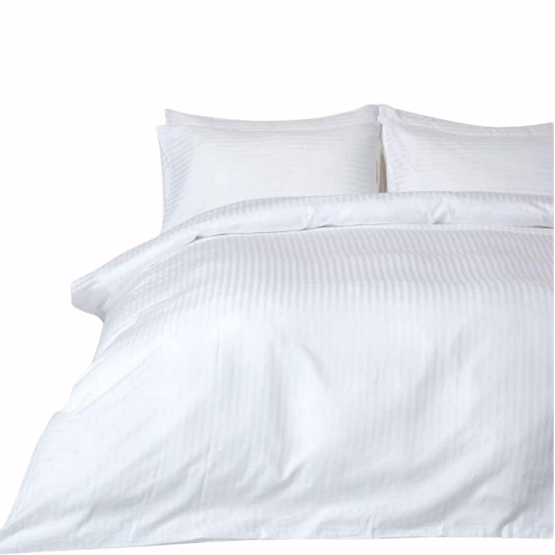 Silky touch  Duvet Cover Set Double Size White