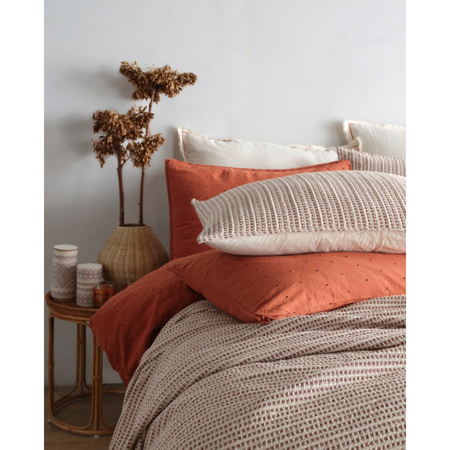 Andriake Vintage Bedspread - Terracotta
