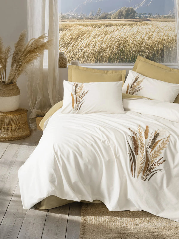 Embroidered  Double Duvet Cover Set Alvora