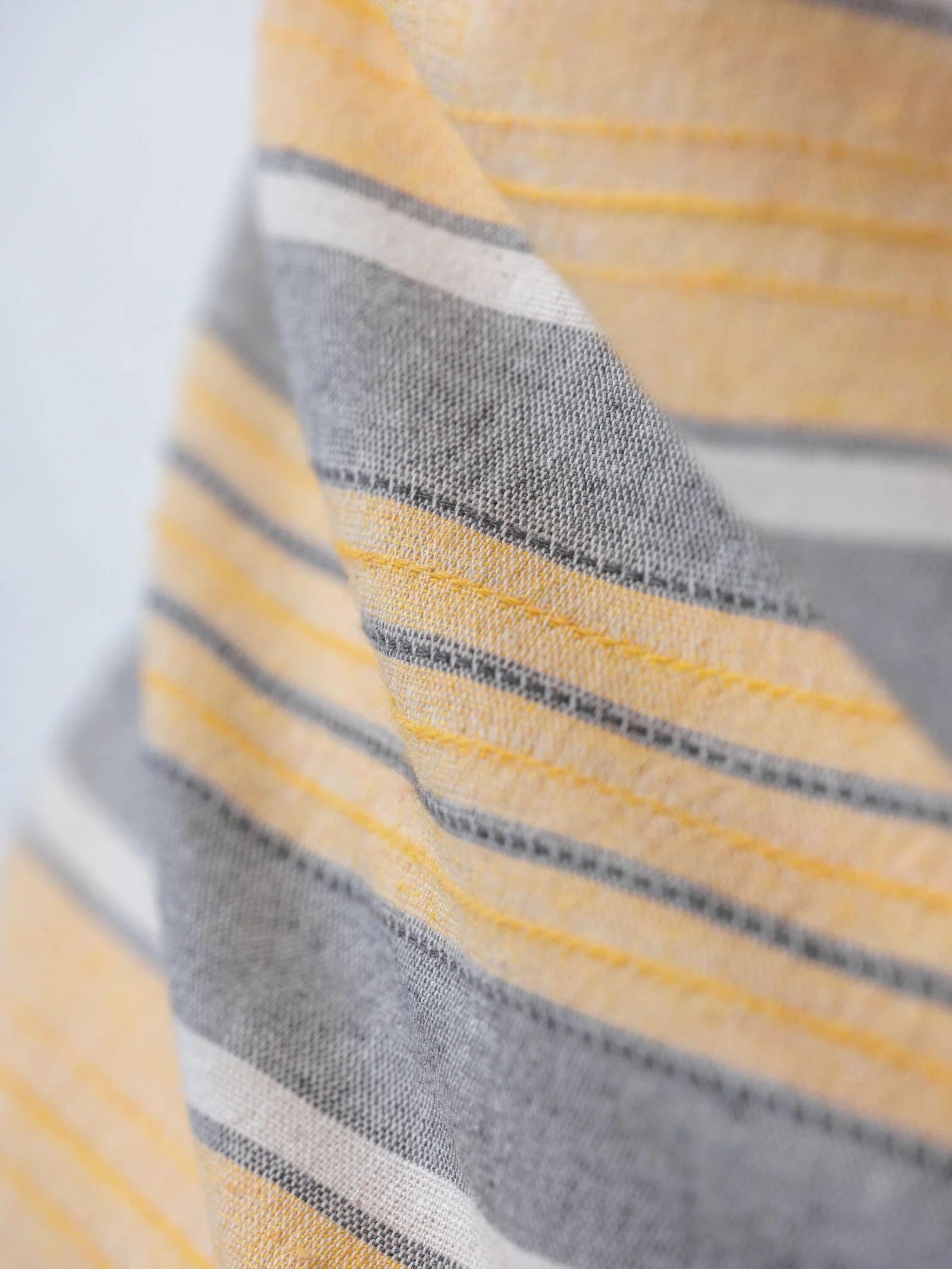 Natureforce Yarn Dyed Double Duvet Cover Set Tribus Yellow