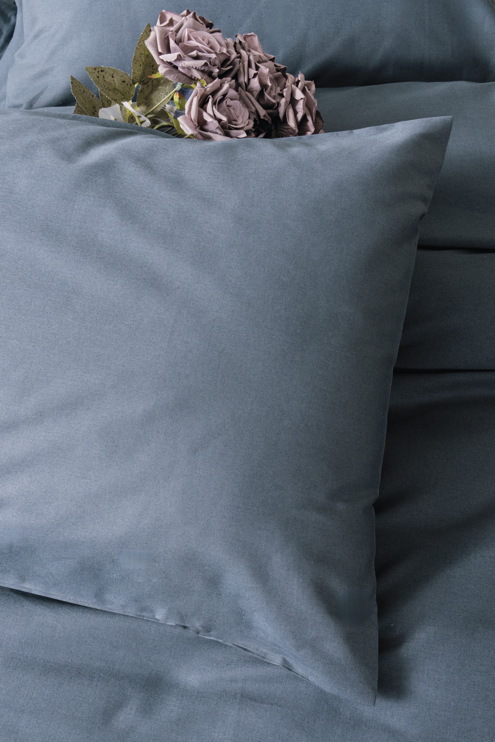 Plain Double Duvet Cover Set Anthracite