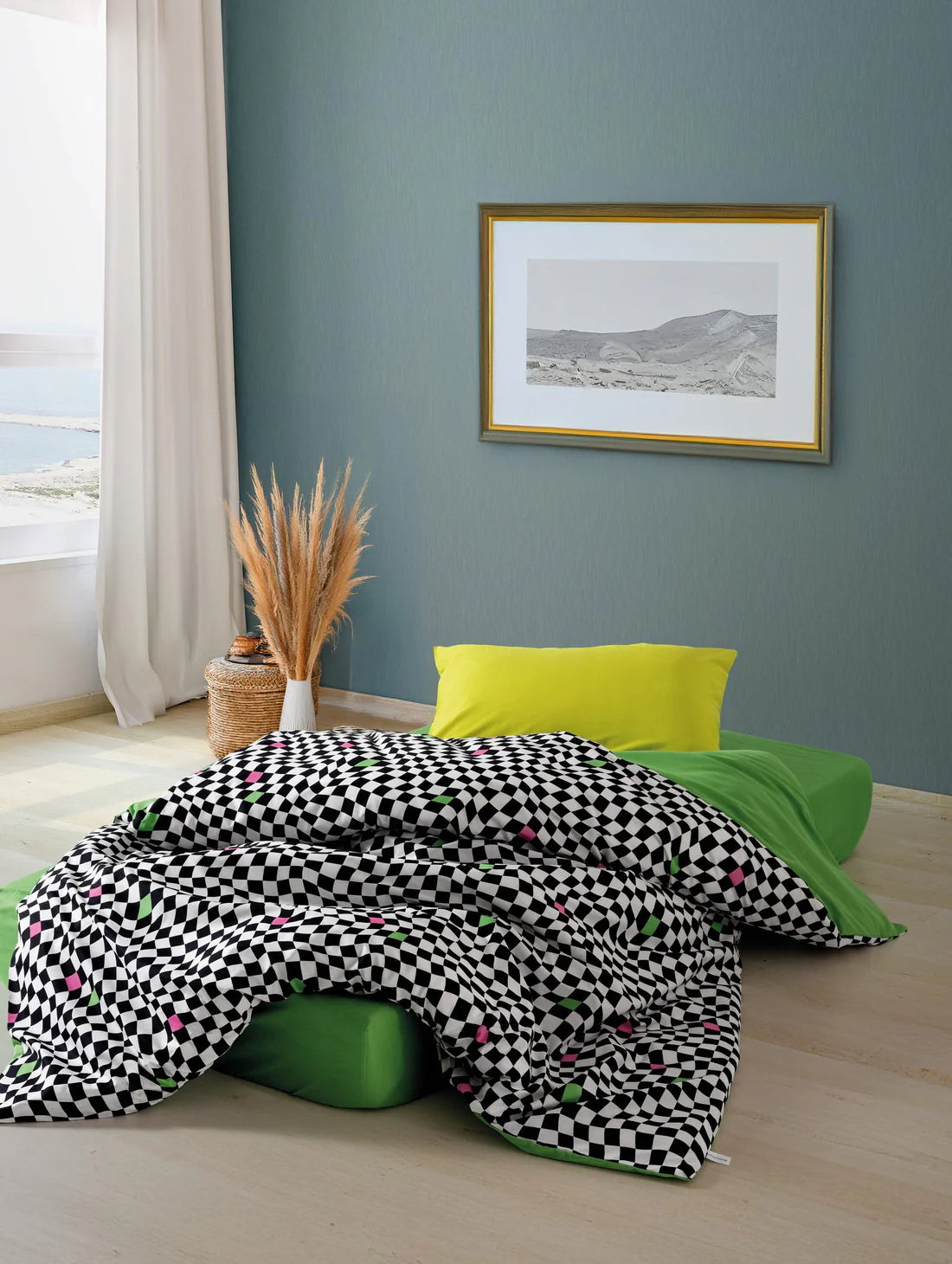 Single size Duvet Cover Set Dazzle Green