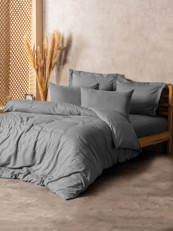 Single size Duvet Cover Set PLAIN GREY