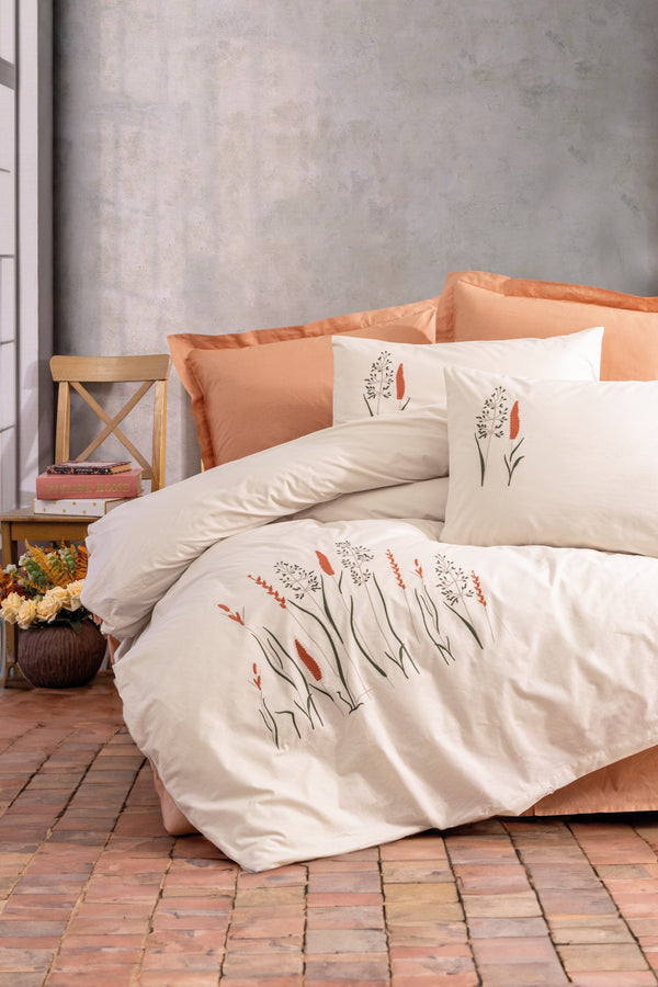 Embroidered  Double Duvet Cover Set MAIA