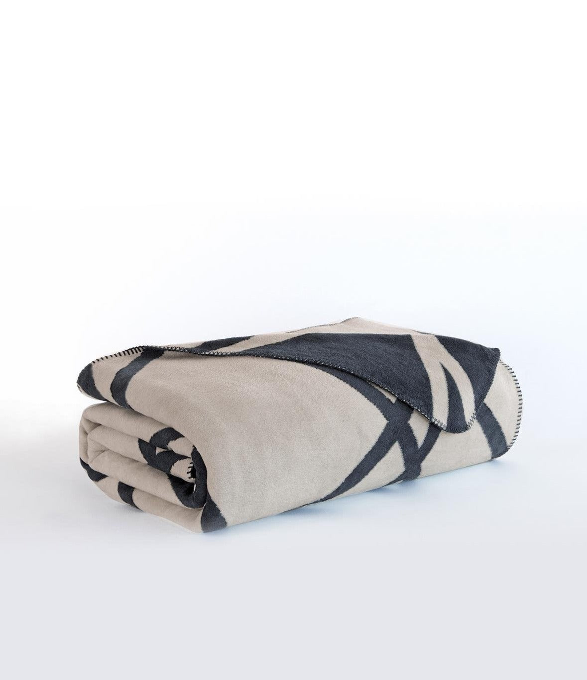 Modernist Single Cotton Blanket Beige