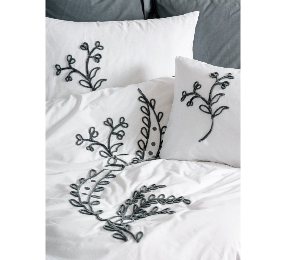 Embroidered  Double Duvet Cover Set IVY