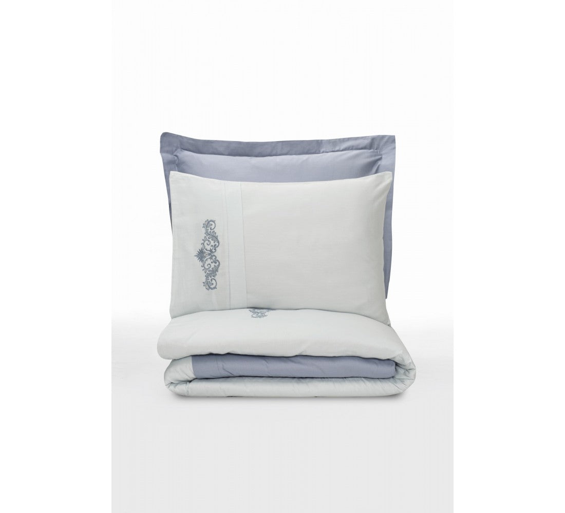 Embroidered Satin Double Duvet Cover Set Biana