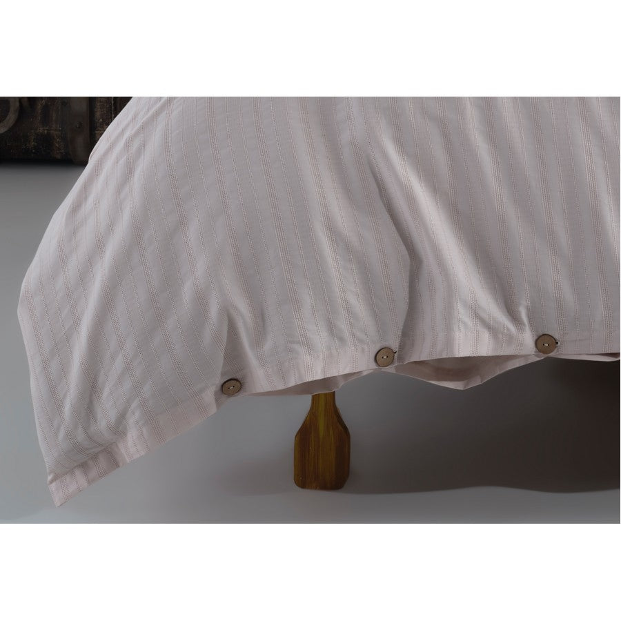 Paradiso Embossed Duvet Cover Set CREAM - DOUBLE SIZE