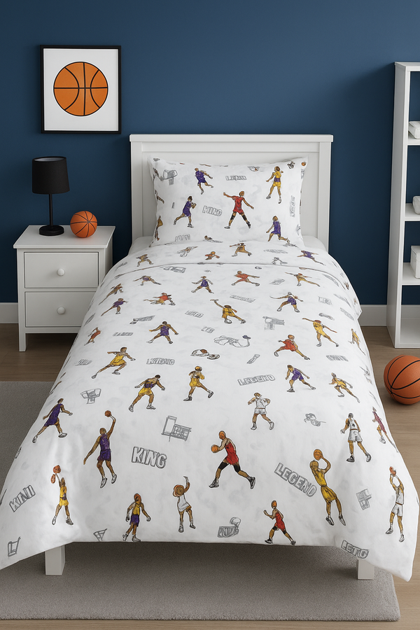 Single Duvet Cover Set basketball legends