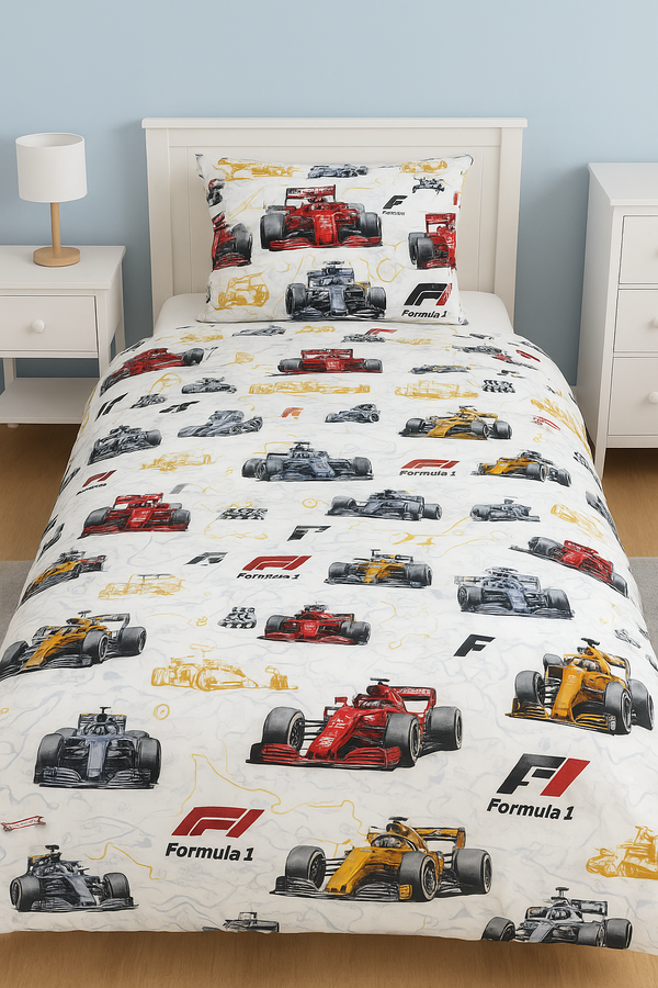 Single Duvet Cover Set F1 racing