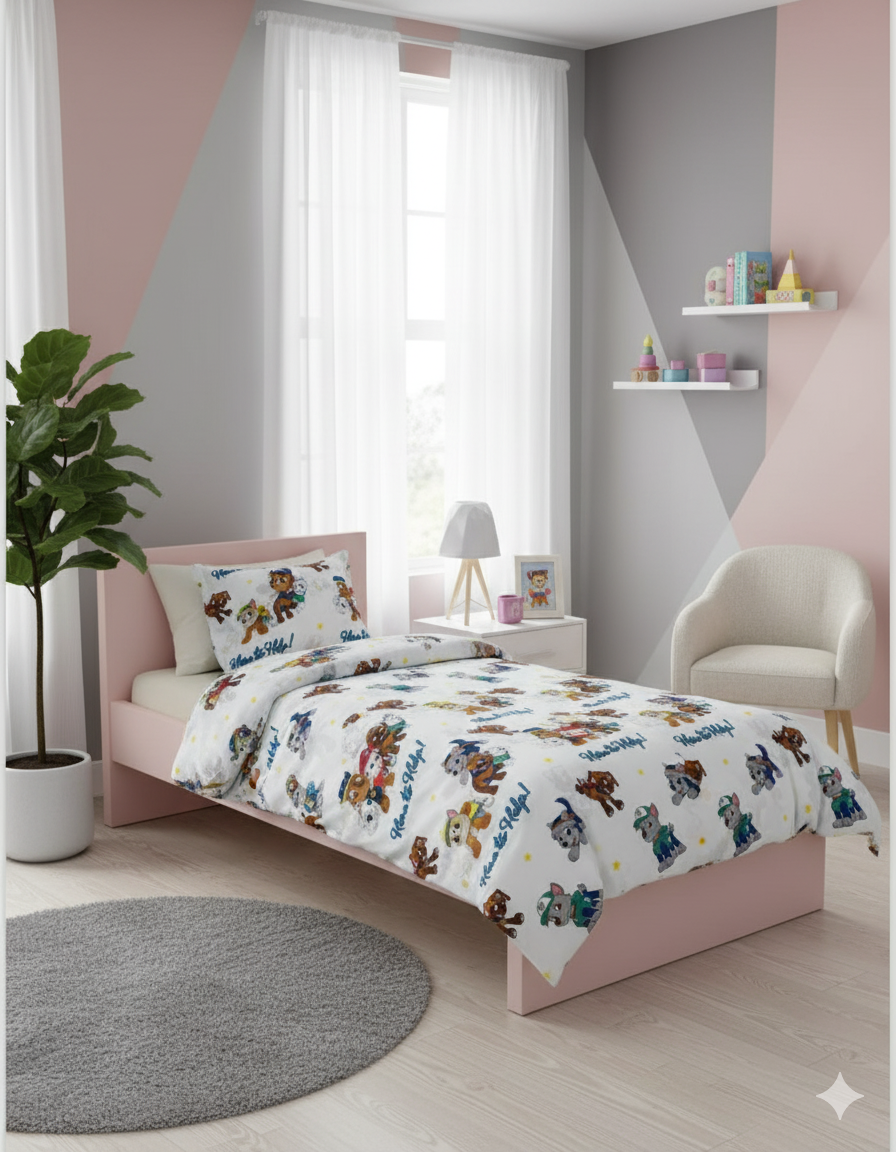 Single Duvet Cover Set Paw Patrol