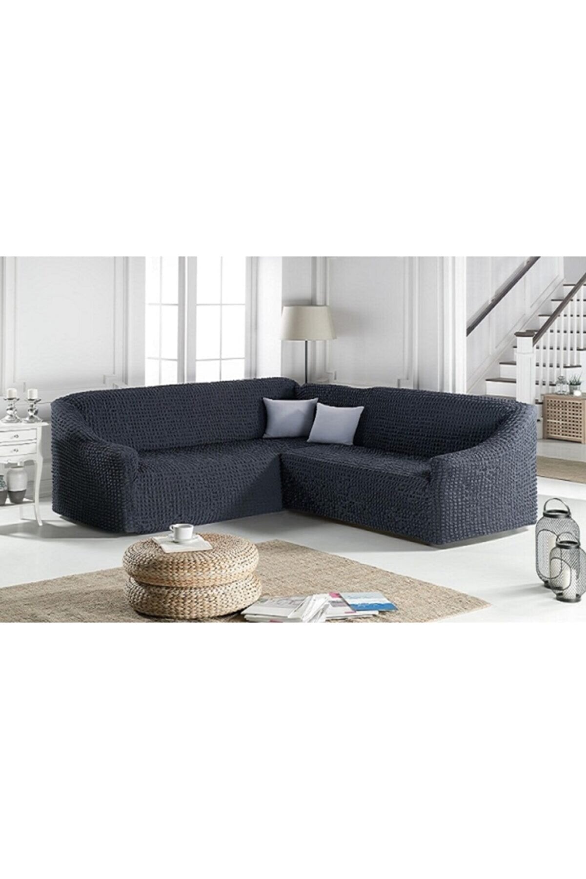 L Corner Sofa Cover, without skirt, 1 piece