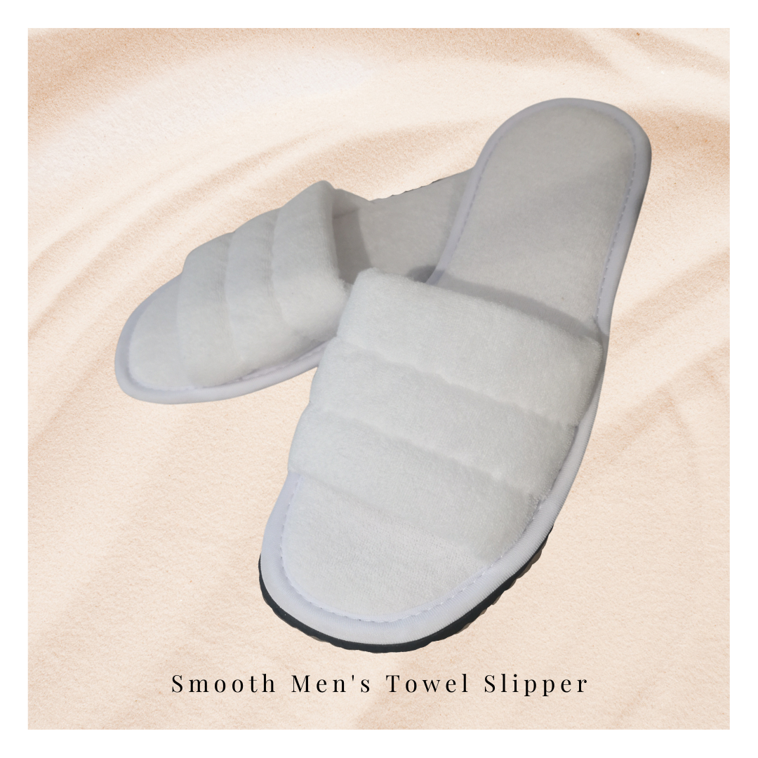 Smooth towel Slipper For Men sinnohome