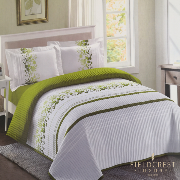 Fieldcrest single embroidered cotton bedspread