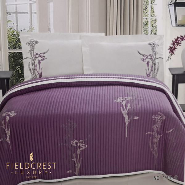 Fieldcrest single embroidered cotton bedspread