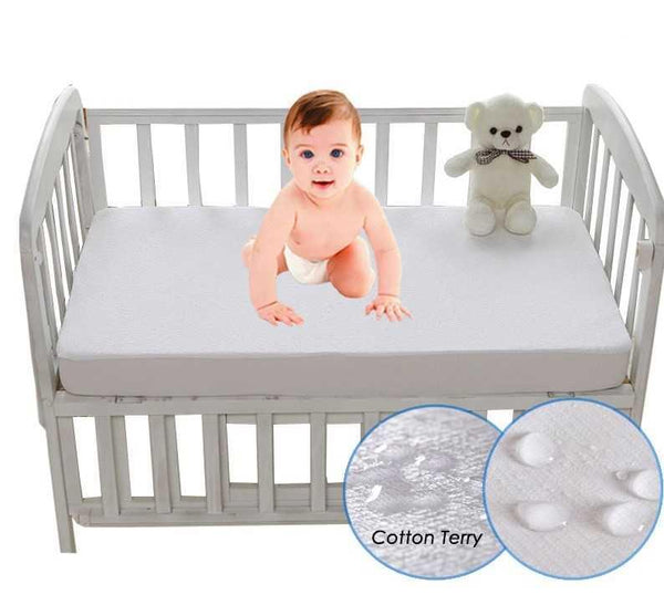 Baby Crib Mattress Protector (Waterproof Baby Crib Bed Pads) - sinnohome 