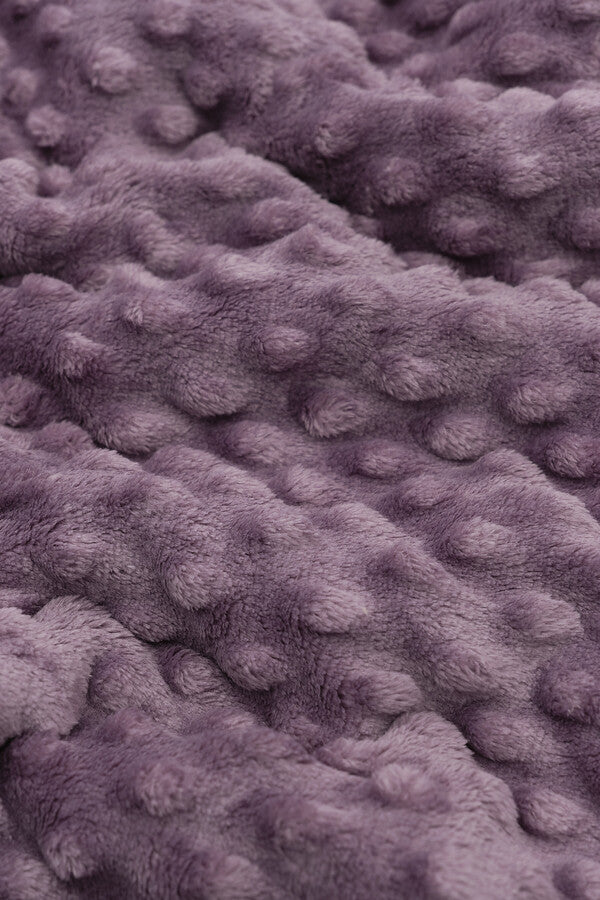 Soft Pyramid Double Throw Blanket - Purple