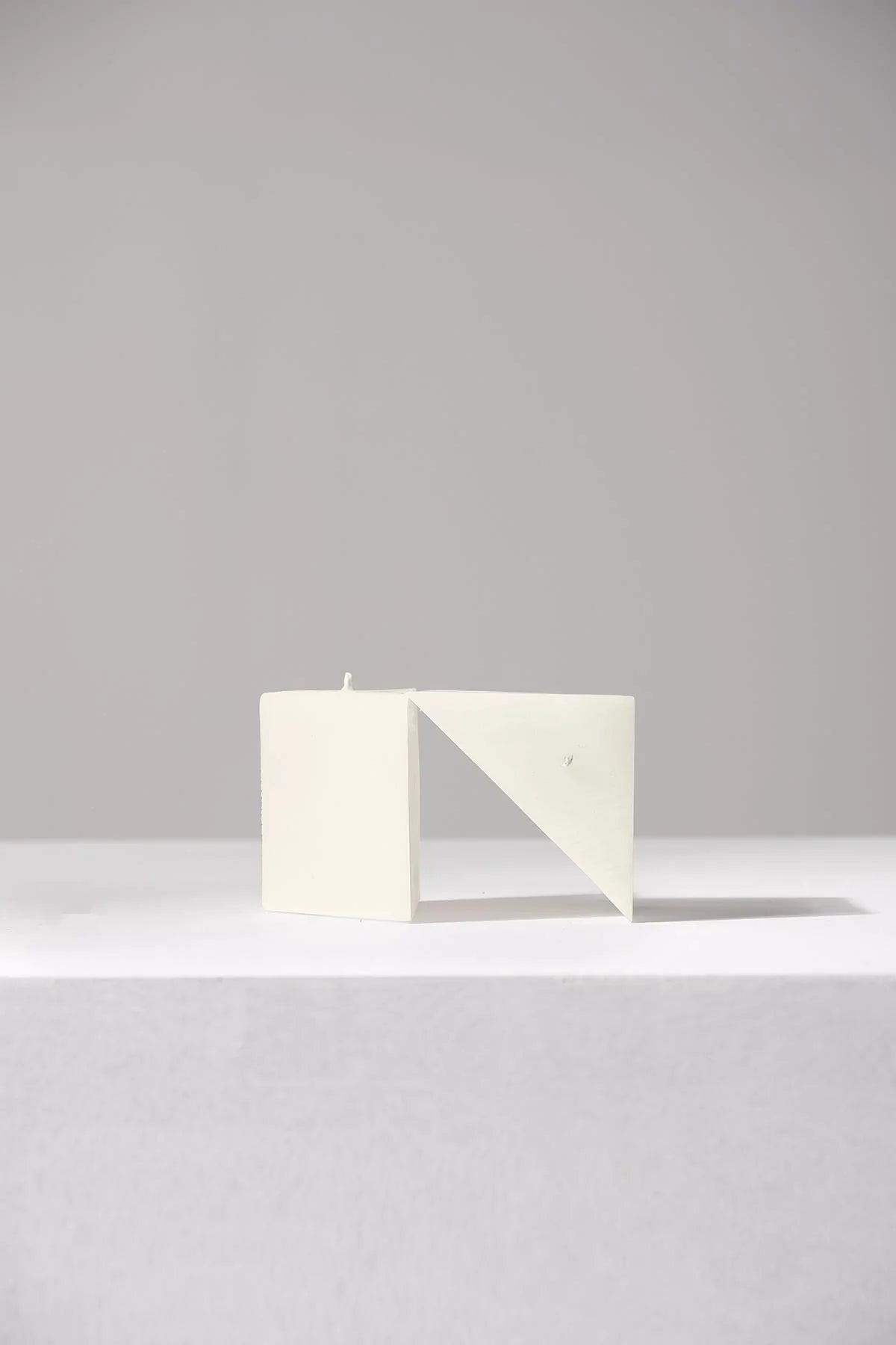 Hand Cast Triangle/Square Candle